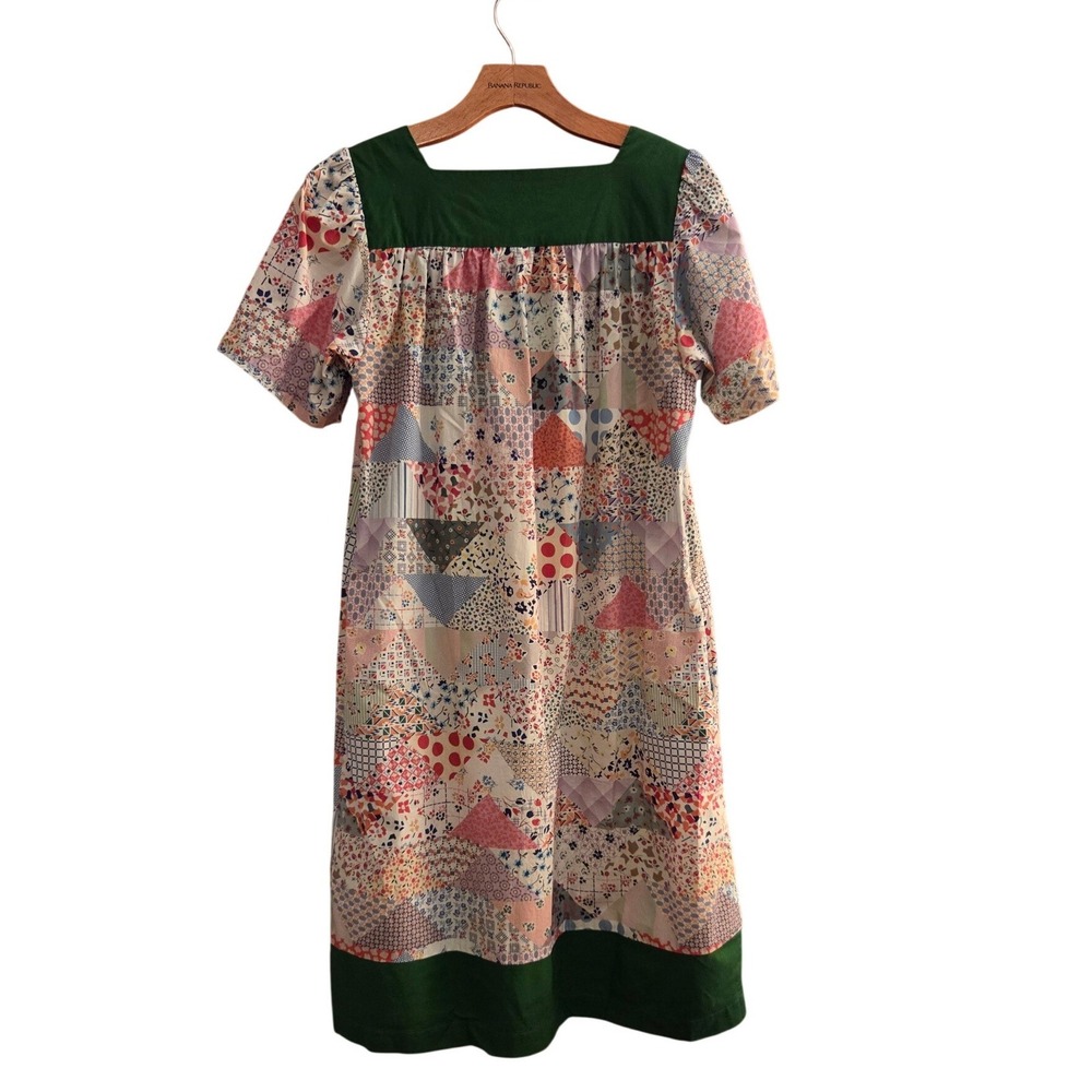 Carleen Anthropologie Patchwork Dress Prairie Cottagecore Rare Artisan Mini XS-S - Picture 3 of 13